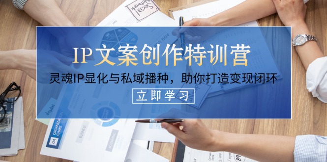 （14330期）IP文案创作特训营，灵魂IP显化与私域播种，助你打造变现闭环（14节课）-众创网